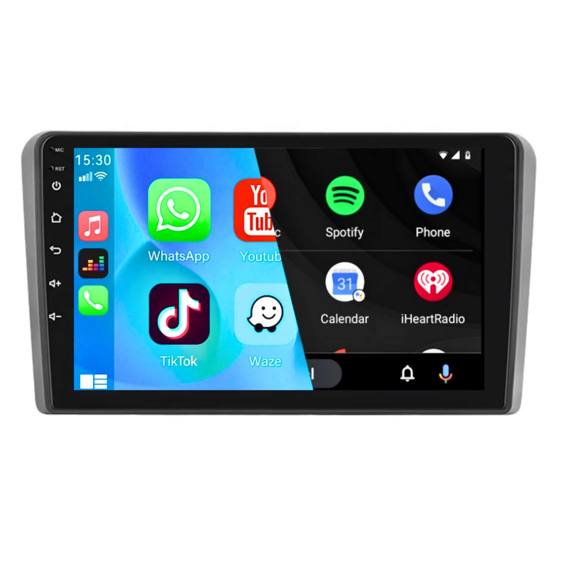4G+128G Android 15 Car Stereo para Audi A3 2003-2013, CarPlay Android Auto, 9 '' Incell HD pantalla táctil estéreo para coche con GPS, WiFi, Bluetooth 5.0, FM, 32 EQ, SWC, cámara de respaldo 4G+128G Android 15 Car Stereo para Audi A3 2003-2013, CarPlay Android Auto, 9 '' Incell HD pantalla táctil estéreo para coche con GPS, WiFi, Bluetooth 5.0, FM, 32 EQ, SWC, cámara de respaldo