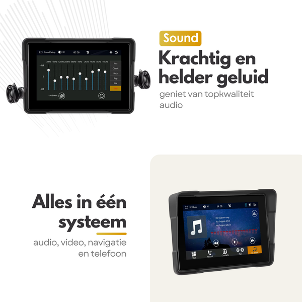 Universeel 5" Motor | Inbouw CarPlay & Android Auto