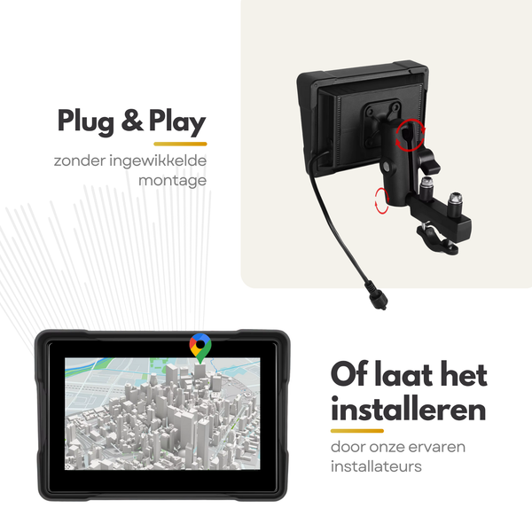 Universeel 5" Motor | Inbouw CarPlay & Android Auto
