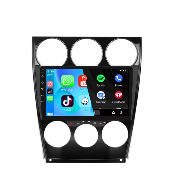 Mazda 6 (2004 – 2015) | Inbouw CarPlay & Android Auto | Zwart