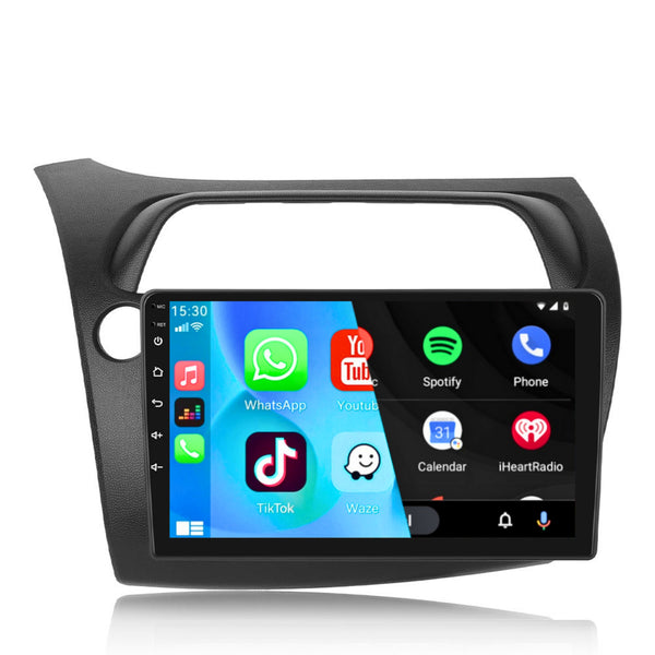 Honda Civic (2006 – 2011) | Inbouw CarPlay & Android Auto | Zwart