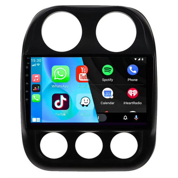 Jeep Compass (2014) | Inbouw CarPlay & Android Auto | Zwart
