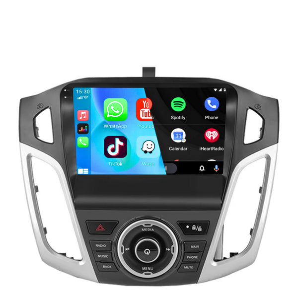 Ford Focus (2012 – 2018) | Inbouw CarPlay & Android Auto | Zilver