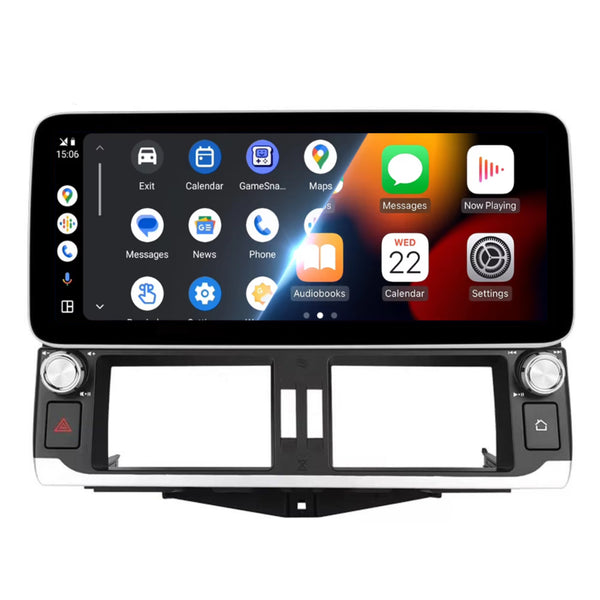 Toyota Prado J150 (2010) | Inbouw CarPlay & Android Auto | Zwart