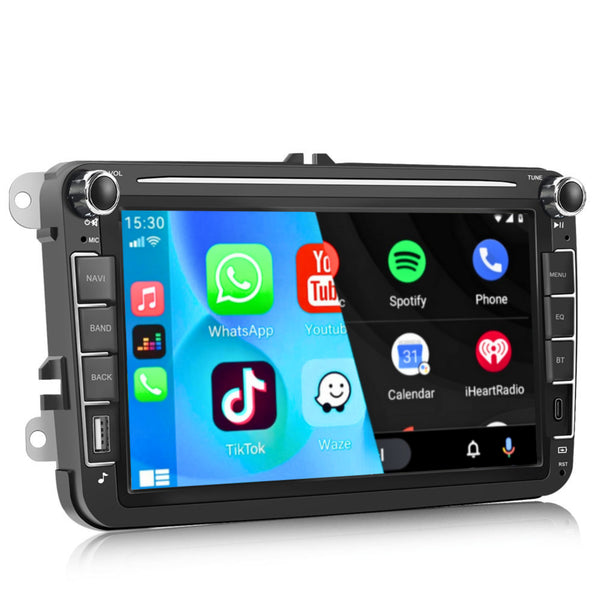 Volkswagen Golf V/Plus (2003 – 2013) / Passat B6 (2008 – 2010) / Jetta V (2007 – 2011) / Touran (2003 – 2013) / Beetle (2011 – 2016) | Inbouw CarPlay & Android Auto | Zwart