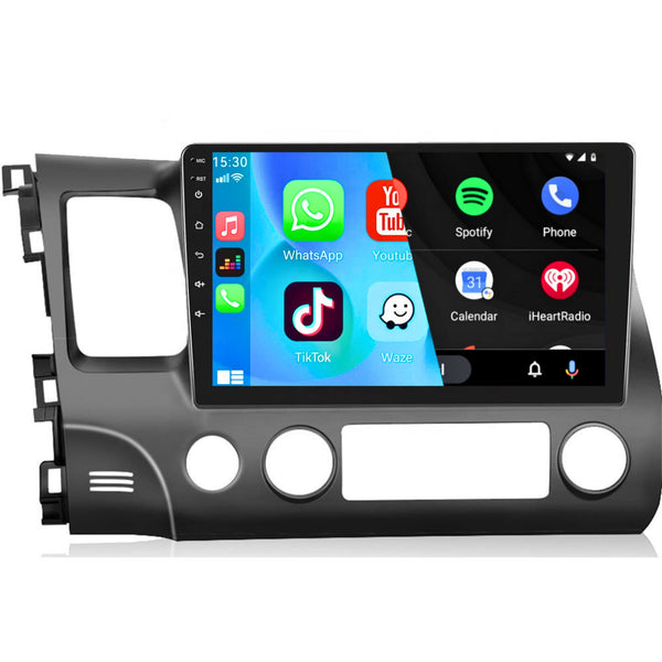 Honda Civic (2006 – 2011) | Inbouw CarPlay & Android Auto | Zwart