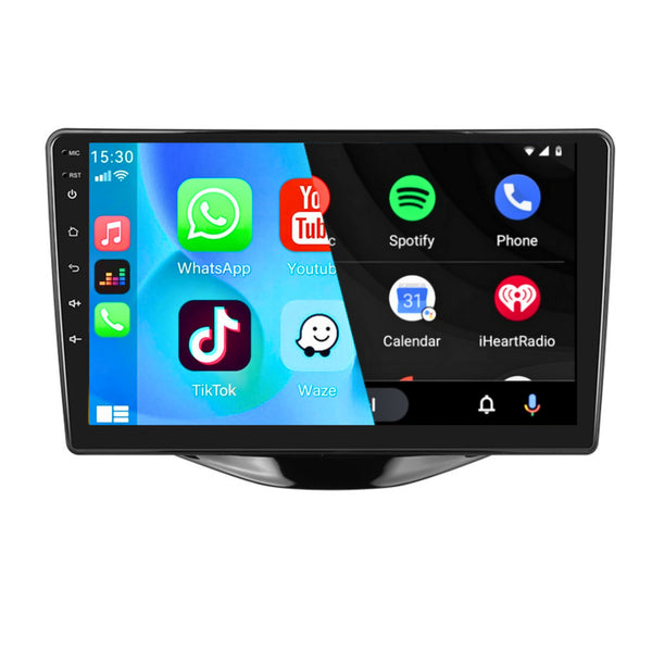 Toyota Aygo (2014–2016) / Citroën C1 (2014–2016) / Peugeot 108 (2014–heden) | Inbouw CarPlay & Android Auto | Zwart