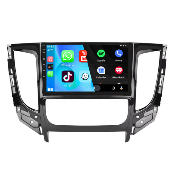 Mitsubishi Pajero Sport (2015) / Triton (2010 – 2013) | Inbouw CarPlay & Android Auto | Zwart