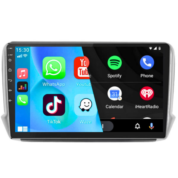 Peugeot 2008 (2013 – 2016) / 208 (2012 – 2016) | Inbouw CarPlay & Android Auto | Zilver