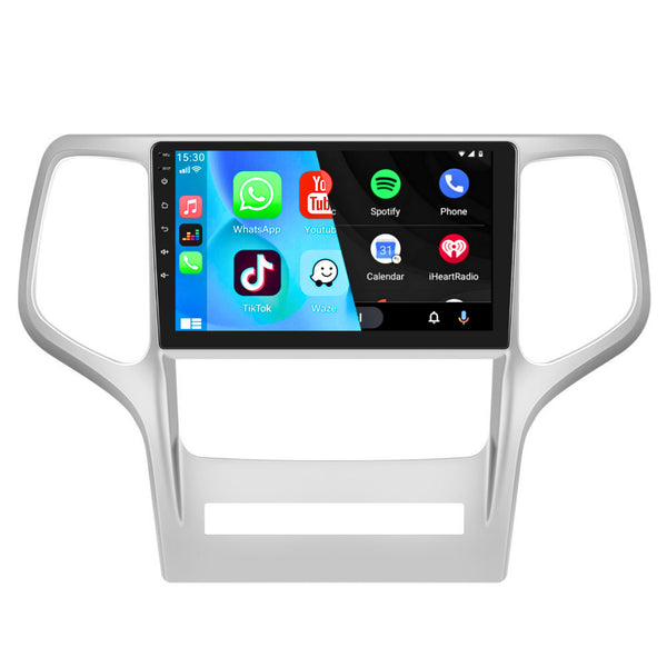 Jeep Grand Cherokee (2008 – 2013) | Inbouw CarPlay & Android Auto | Zilver