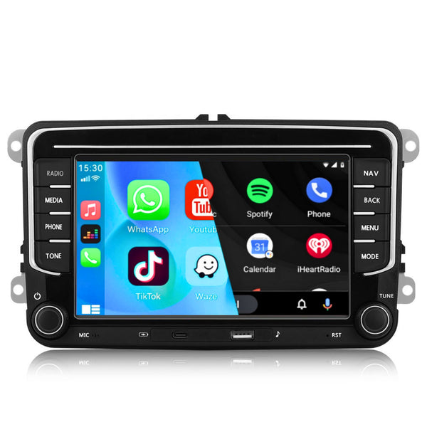 Volkswagen Golf V (2003 – 2008) / Passat B6 (2008 – 2010) / Jetta V (2007 – 2011) / Beetle (2003 – 2010) / Touran (2003 – 2013) | Inbouw CarPlay & Android Auto | Zwart