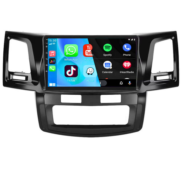 Toyota Hilux (2005 – 2014) | Inbouw CarPlay & Android Auto | Zwart