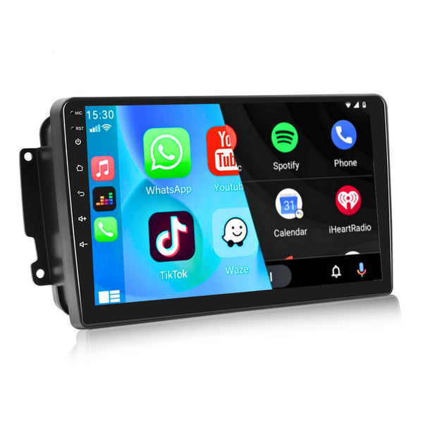 Mercedes C-Class W203 (2000 – 2007) / Vito (2004 – 2008) / SLK (1996 – 2000) / E-Class W210 (1995 – 2003) / Viano (2004 – 2016) / Vaneo (2002 – 2005) / A-Class W168 (1997 – 2004) | Inbouw CarPlay & Android Auto | Zwart