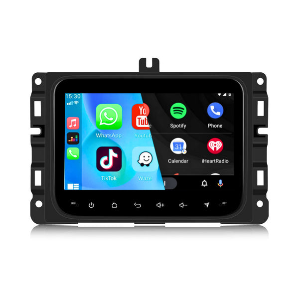 Jeep Cherokee (2016 – 2024) | Inbouw CarPlay & Android Auto | Zwart