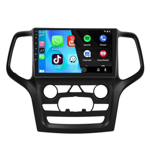 Jeep Grand Cherokee (2014 – 2017) | Inbouw CarPlay & Android Auto | Zwart