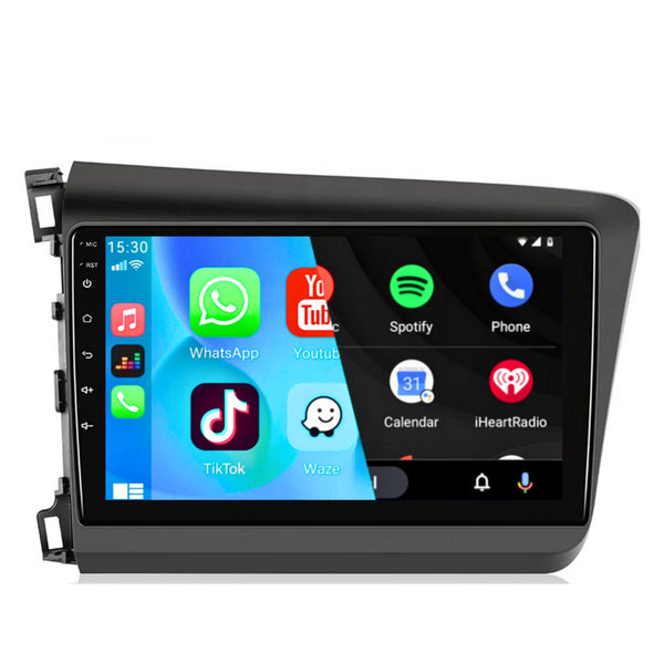Honda Civic (2012 – 2015) | Inbouw CarPlay & Android Auto | Zwart