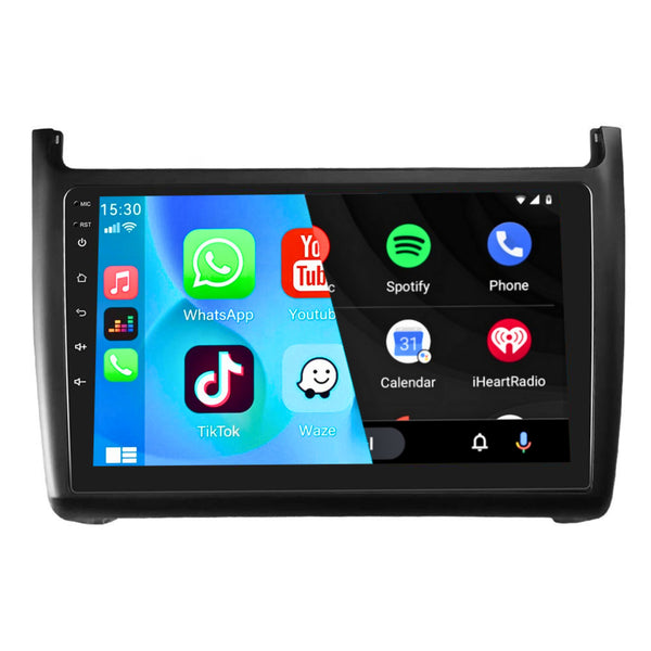 Volkswagen Polo (2011 – 2016) | Inbouw CarPlay & Android Auto | Zwart
