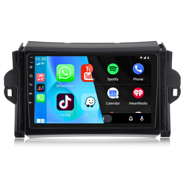 Toyota Fortuner II (2017) | Inbouw CarPlay & Android Auto | Zwart