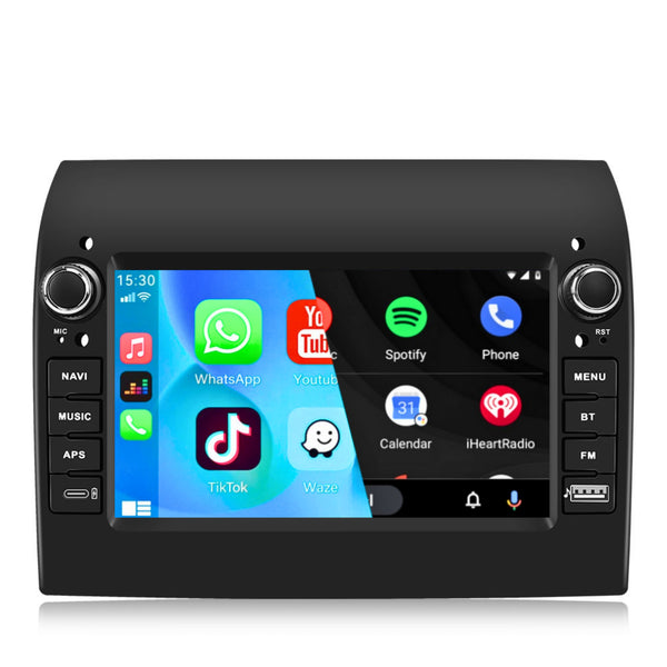 Fiat Ducato (2008 – 2016) / Citroën Jumper (2004 – 2010) / Peugeot Boxer (2011 – 2016) | Inbouw CarPlay & Android Auto | Zwart