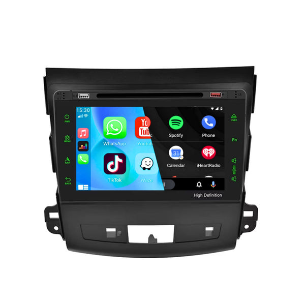 Mitsubishi Outlander (2006 – 2012) | Inbouw CarPlay & Android Auto | Zwart