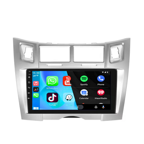 Toyota Yaris / Vizi (2005 – 2011) | Inbouw CarPlay & Android Auto | Zilver