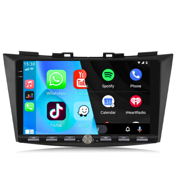 Suzuki Swift III (2012) | Inbouw CarPlay & Android Auto | Zwart