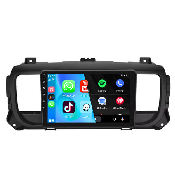 Citroën Jumpy 3 / Peugeot Expert / Toyota Proace (2016) | Inbouw CarPlay & Android Auto | Zwart