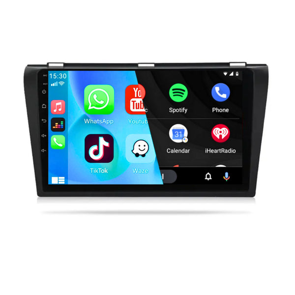 Mazda 3 (2006 – 2012) | Inbouw CarPlay & Android Auto | Zwart