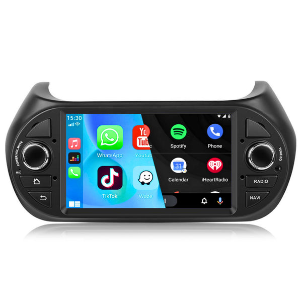 Fiat Fiorino (2008 – 2016) | Inbouw CarPlay & Android Auto | Zwart