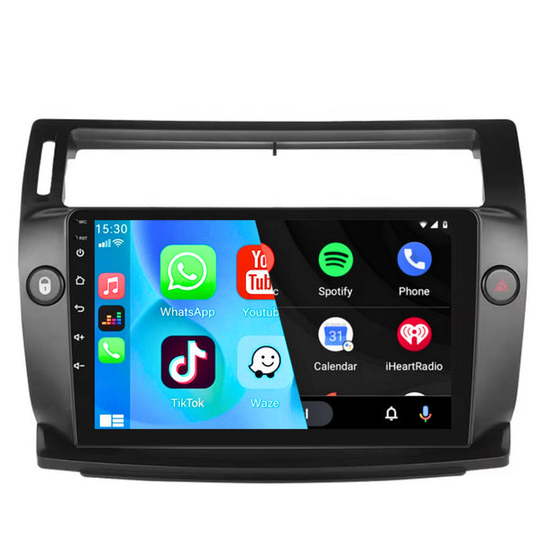 Citroën C-Quatre (2008 – 2011) | Inbouw CarPlay & Android Auto | Zwart
