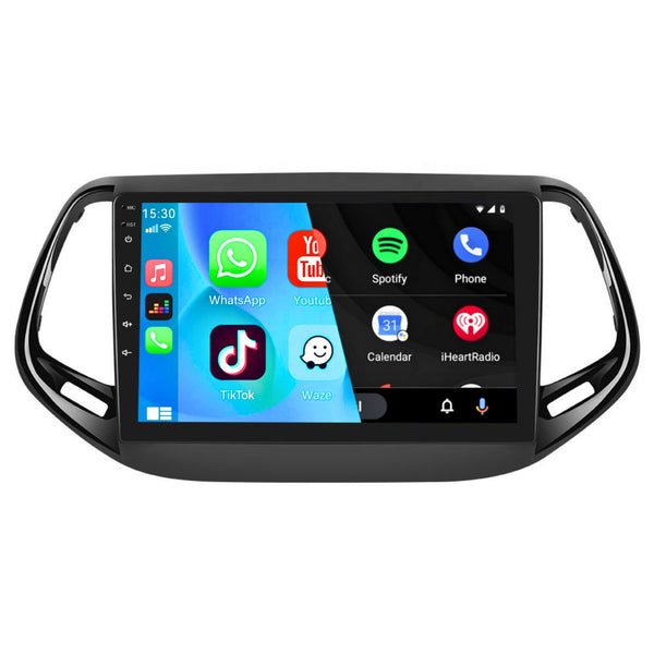 Jeep Compass (2017) | Inbouw CarPlay & Android Auto | Zwart