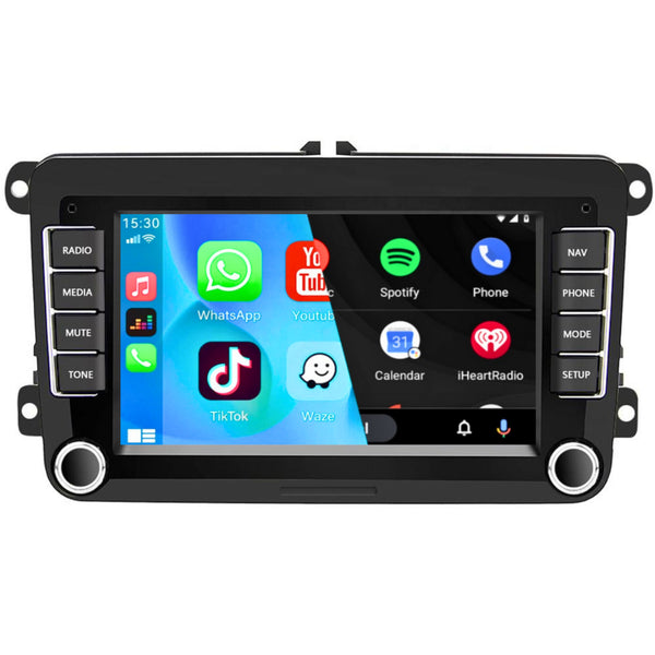 Volkswagen Golf V/VI (2003 – 2013) / Passat B6/B7 (2006 – 2016) / Polo V (2010 – 2015) / Touran (2003 – 2013) / Skoda Octavia II (2009 – 2012) | Inbouw CarPlay & Android Auto | Zwart