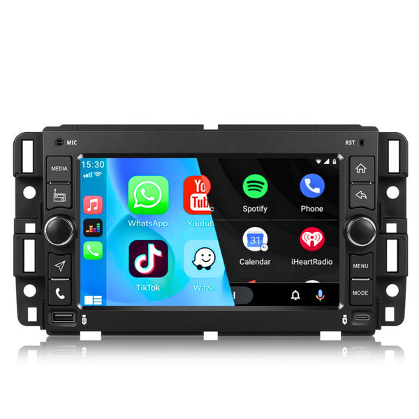 GMC Sierra (2007 – 2013) | Inbouw CarPlay & Android Auto | Zwart