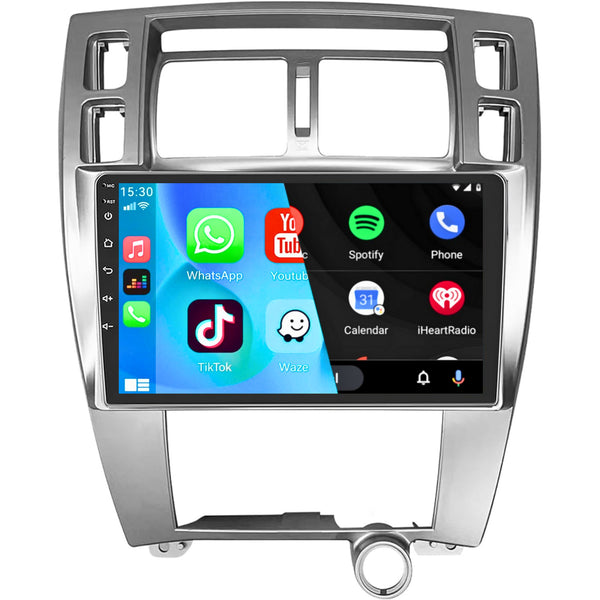 Hyundai Tucson (2006 – 2013) | Inbouw CarPlay & Android Auto | Zilver