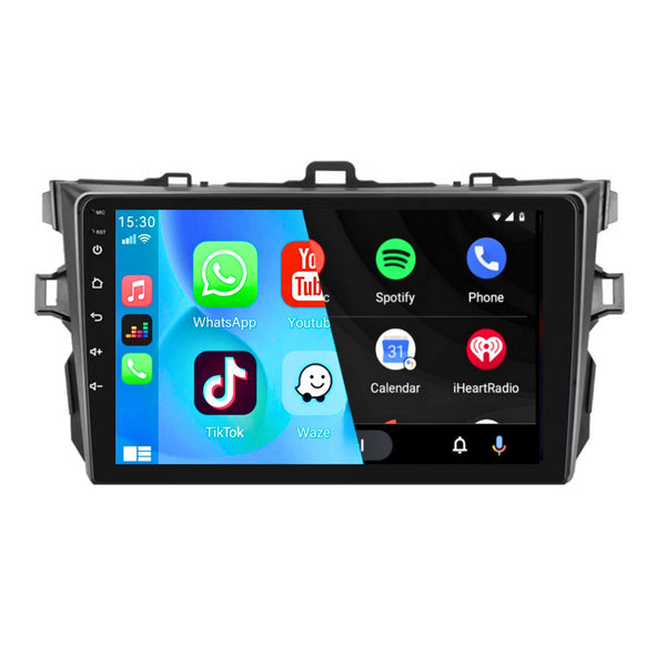 Toyota Corolla (2009 – 2013) | Inbouw CarPlay & Android Auto | Zwart