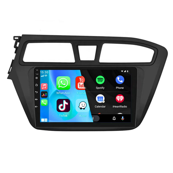 Hyundai i20 (2015 – 2017) | Inbouw CarPlay & Android Auto | Zwart