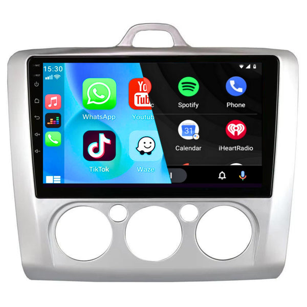 Ford Focus (2004 – 2011) | Inbouw CarPlay & Android Auto | Zilver