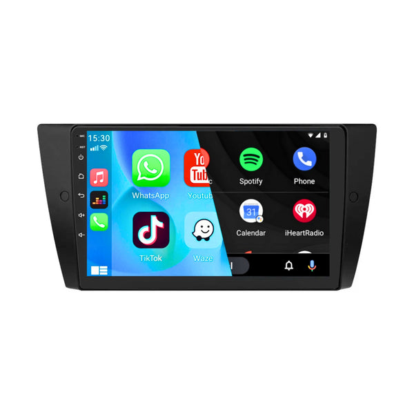 BMW 3 Serie (2005 – 2012) | Inbouw CarPlay & Android Auto | Zwart