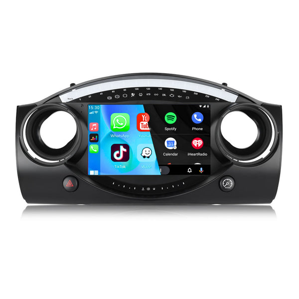 BMW Mini (2004 – 2006) | Inbouw CarPlay & Android Auto | Zwart