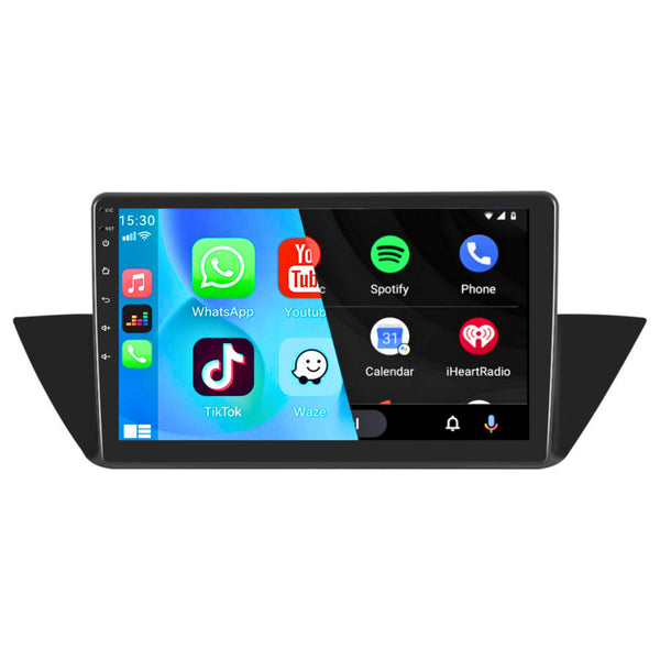 BMW X1 (2010 – 2016) | Inbouw CarPlay & Android Auto | Zwart