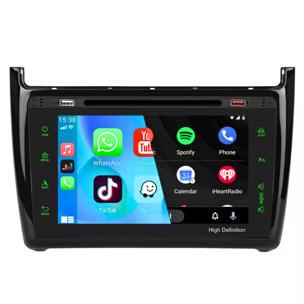Volkswagen Polo V (2012 – 2015) | Inbouw CarPlay & Android Auto | Zwart