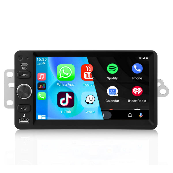 GMC Canyon (2004 – 2006) / Envoy (2005 – 2009) / Sierra (2003 – 2007) / Savana (2008 – 2009) / Hummer H3 (2006 – 2010) / H3T (2009 – 2010) / H2 (2003 – 2009) / Chevrolet Avalanche (2003 – 2006) / SSR (2003 – 2006) | Inbouw CarPlay & Android Auto | Zwart