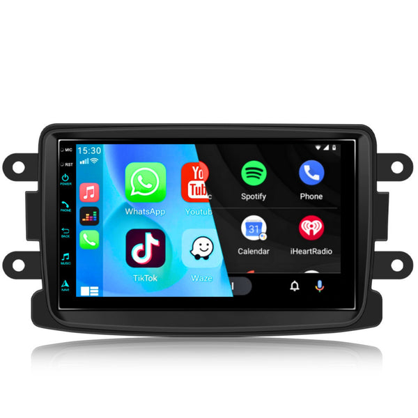 Dacia Logan (2010 – 2012) | Inbouw CarPlay & Android Auto | Zwart
