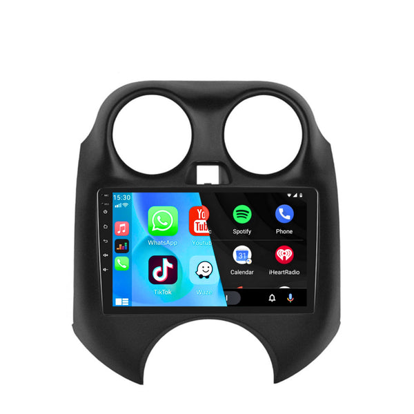 Nissan Micra (2010 – 2017) | Inbouw CarPlay & Android Auto | Zwart