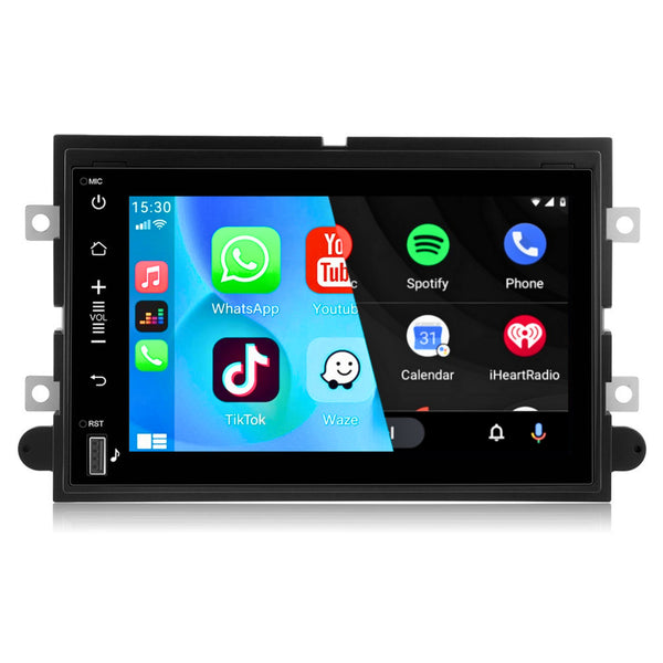 Ford F-150 (2005–2008) / F-250 (2006–2008) / F-350 (2006–2008) / Fusion (2006–2009) / Freestar (2004–2007) / Fünfhundert (2005–2007) / Freistil (2005–2007) / Fokus (2005–2007) / Escape (2009–2012) / E-250 (2009–2015) | CarPlay & Android Auto | Zwart