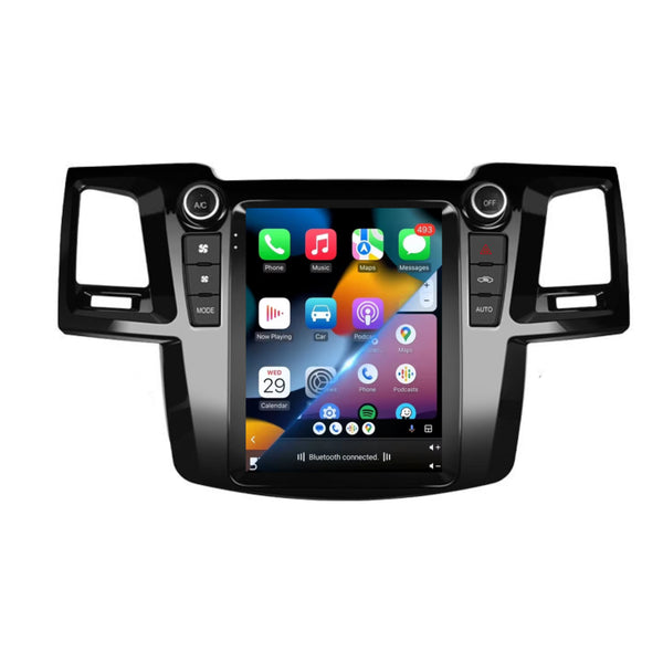 Toyota Hilux VII (2005 – 2014) | Inbouw CarPlay & Android Auto | Zwart