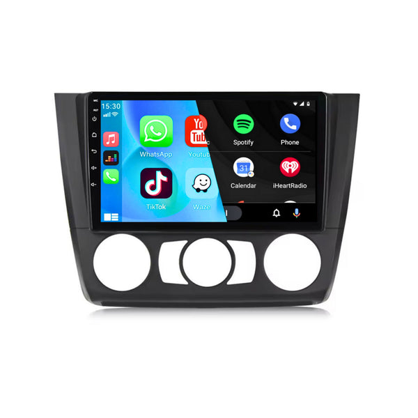 BMW 1 Serie (2008 – 2011) | Inbouw CarPlay & Android Auto | Zwart