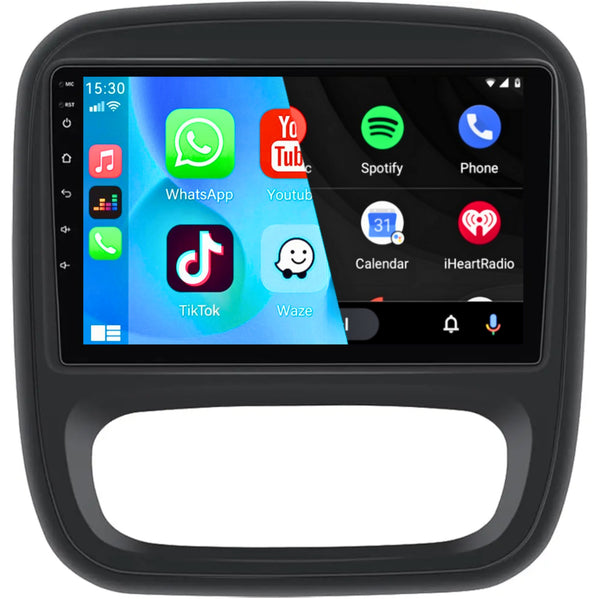 Renault Trafic (2015–2016) / Opel Vivaro (2015–2016) | Inbouw CarPlay & Android Auto | Zwart