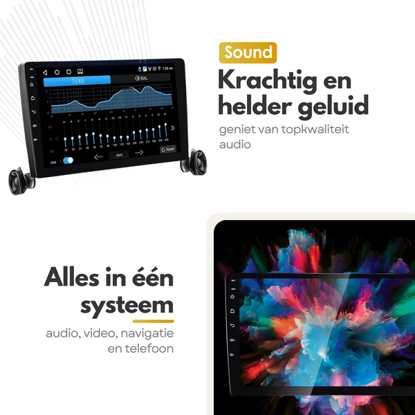 Hyundai Elantra (2007 – 2010) | Inbouw CarPlay & Android Auto | Zwart