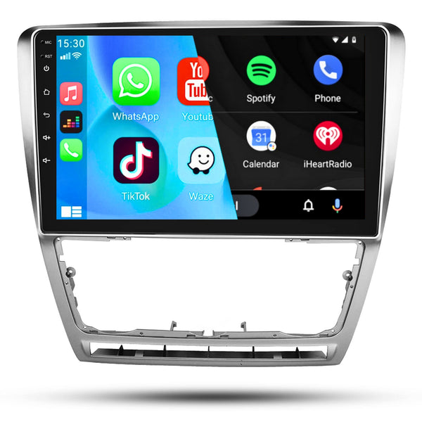 Volkswagen Skoda Octavia (2007 – 2013) | Inbouw CarPlay & Android Auto | Zilver